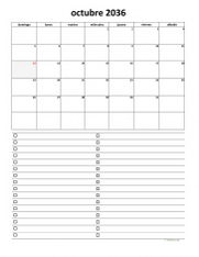 calendario octubre 2036 07