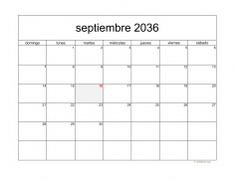 calendario septiembre 2036 05