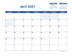 calendario abril 2037 02