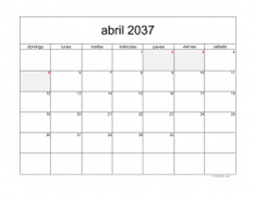 calendario abril 2037 05