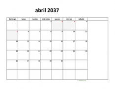 calendario abril 2037 08