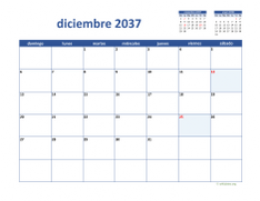 calendario diciembre 2037 02