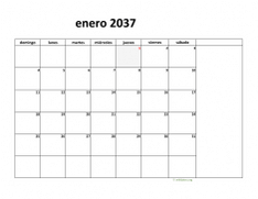 calendario enero 2037 08