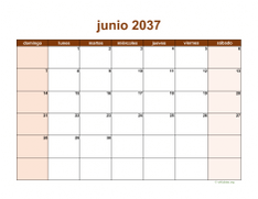 calendario junio 2037 06