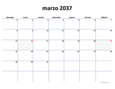 calendario marzo 2037 04