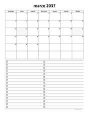 calendario marzo 2037 07