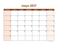 calendario mayo 2037 06