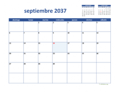 calendario septiembre 2037 02