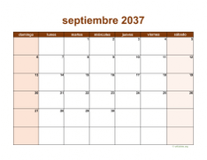 calendario septiembre 2037 06