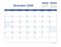 calendario diciembre 2038 02