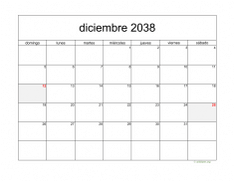 calendario diciembre 2038 05