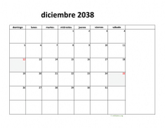 calendario diciembre 2038 08