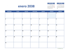 calendario enero 2038 02
