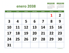 calendario enero 2038 03