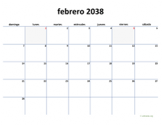 calendario febrero 2038 04