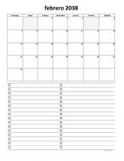 calendario febrero 2038 07
