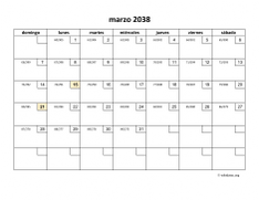 calendario marzo 2038 01
