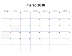 calendario marzo 2038 04