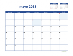 calendario mayo 2038 02