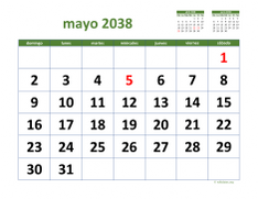 calendario mayo 2038 03