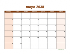 calendario mayo 2038 06