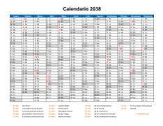 Calendario de México del 2038 08