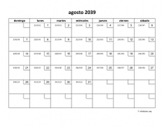 calendario agosto 2039 01