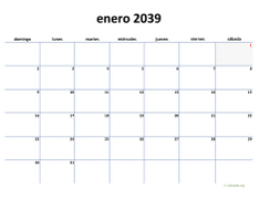 calendario enero 2039 04