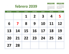 calendario febrero 2039 03