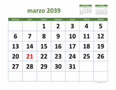 calendario marzo 2039 03