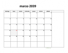 calendario marzo 2039 08