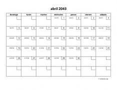 calendario abril 2043 01