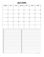 calendario abril 2043 07