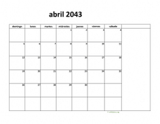 calendario abril 2043 08