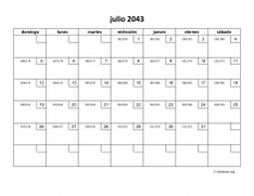 calendario julio 2043 01