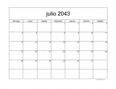 calendario julio 2043 05