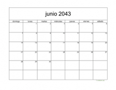 calendario junio 2043 05