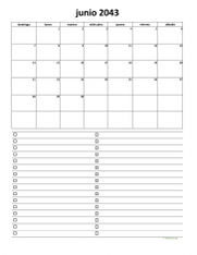 calendario junio 2043 07