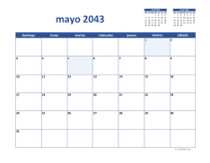 calendario mayo 2043 02