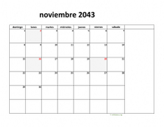 calendario noviembre 2043 08