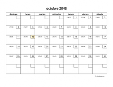 calendario octubre 2043 01