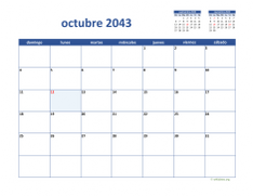 calendario octubre 2043 02