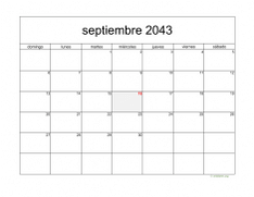 calendario septiembre 2043 05