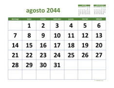 calendario agosto 2044 03
