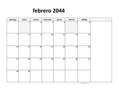 calendario febrero 2044 08