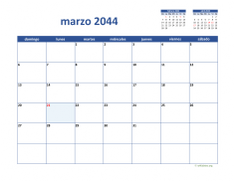 calendario marzo 2044 02