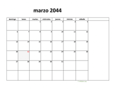 calendario marzo 2044 08