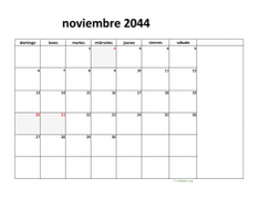 calendario noviembre 2044 08