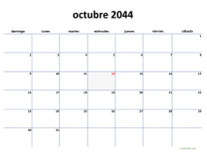 calendario octubre 2044 04