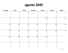 calendario agosto 2045 04